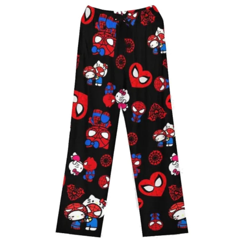 Hello Kitty Women'S Pajama Pants Spring/Summer Thin Home Pants Printed Casual Loose Couple Pants Kid Cartoon Sleep Pants