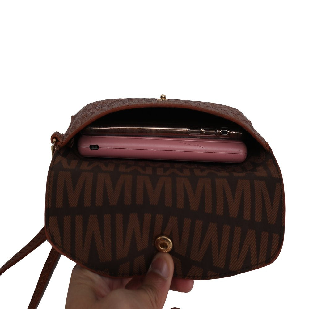 Vegan Leather Women'S Tote Bag, Small Tote Handbag, Pouch Purse & Wristlet Wallet Bag 4 Pcs Set by Mia K - Navy